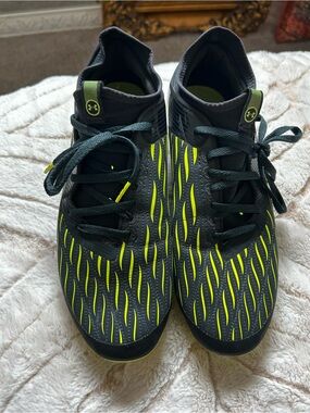 Under Armour Black Athletic Shoes with Neon Green Accents